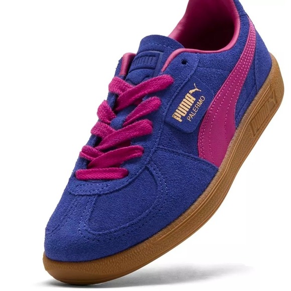 NIB PUMA Palermo Sneakers Lapis Lazuli/ Magenta Gleam/ Gum Size W 9.5 M 8 - Picture 4 of 10